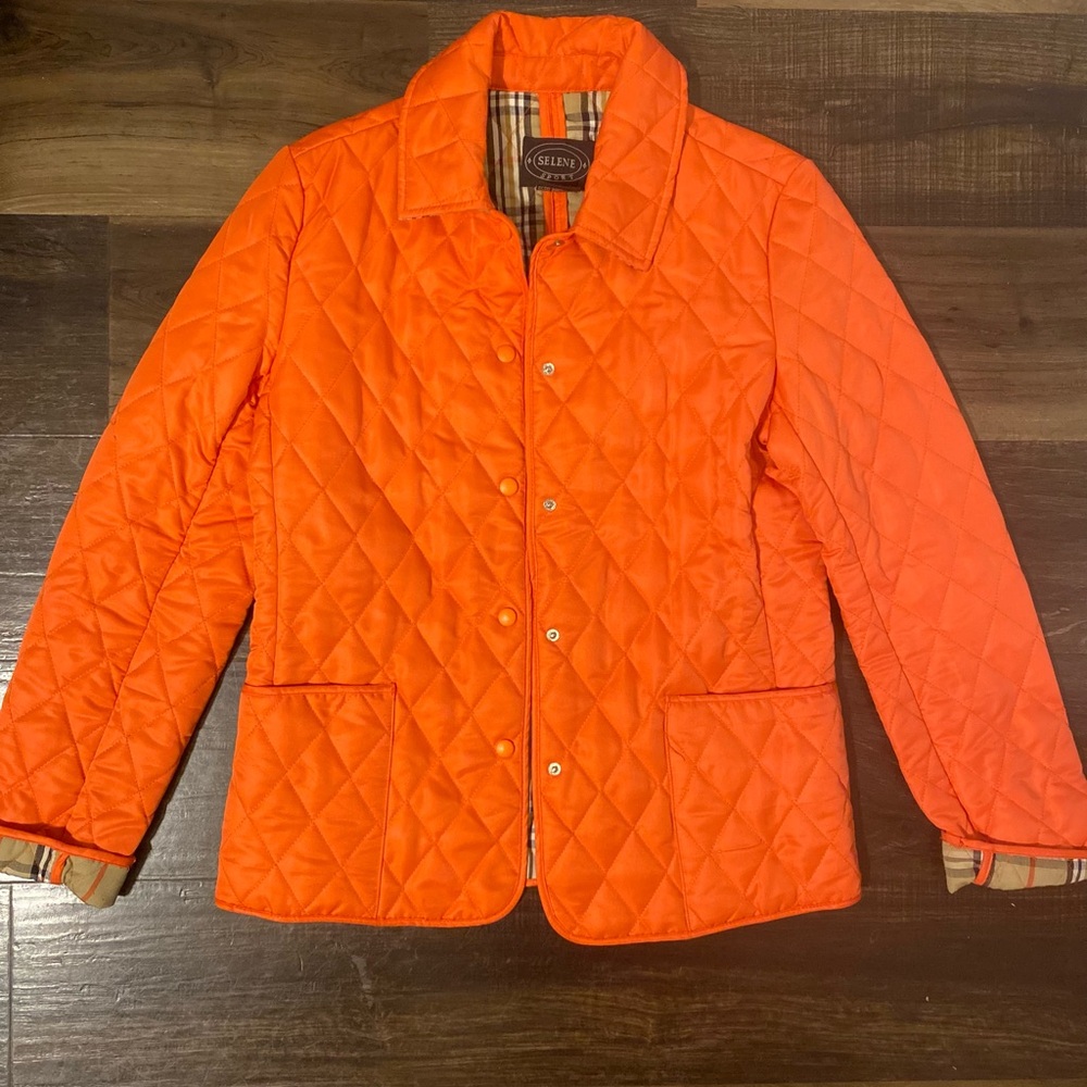 Selene Sport Orange Quilted Jacket